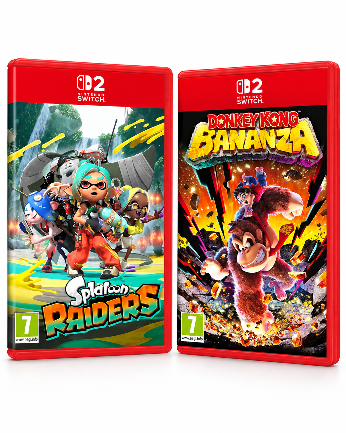 Lote Nintendo Switch 2 – Splatoon Raiders + Donkey Kong Bananza