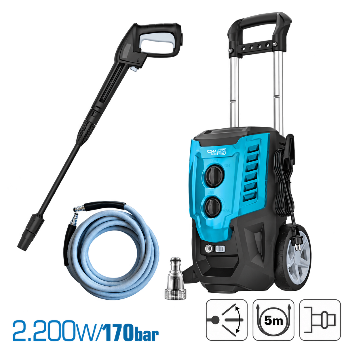 KOMA TOOLS HIDROLIMPIADORA 2.200 W 170 BAR