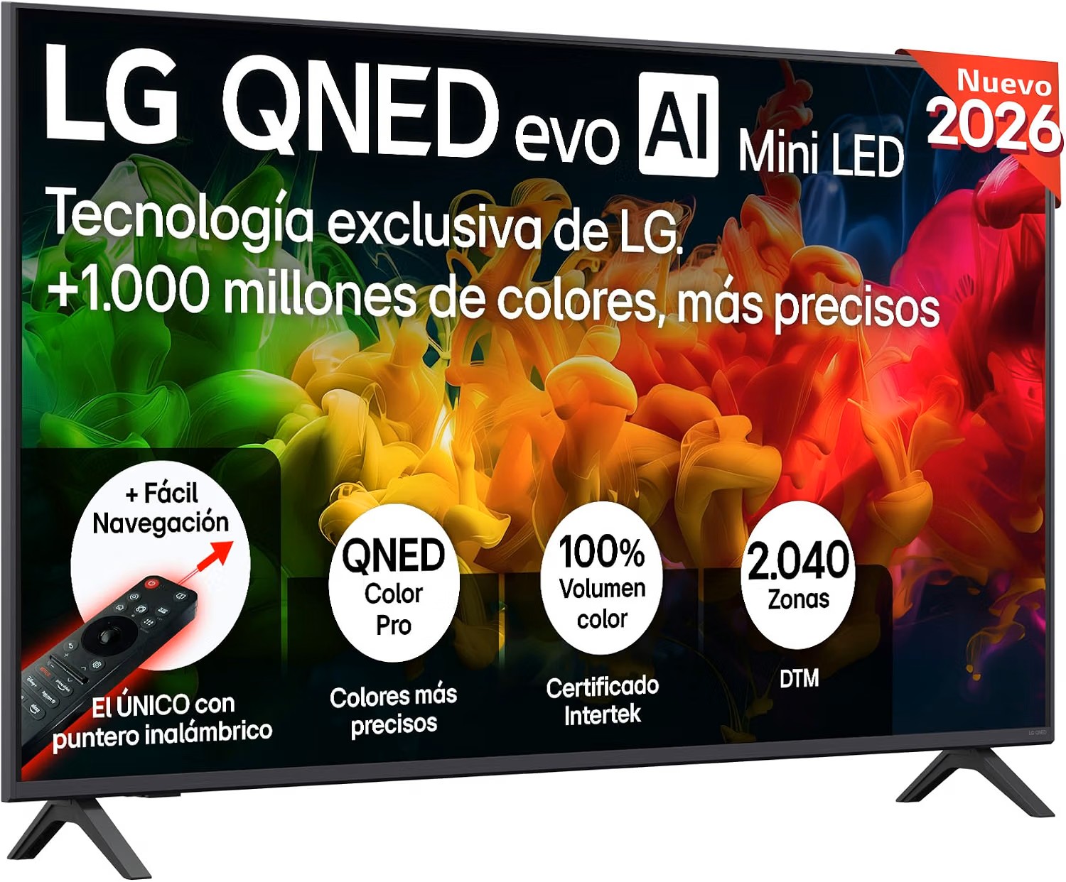 Smart TV QNED EVO AI 55" 4K Sin Reflejos 94%, 2026