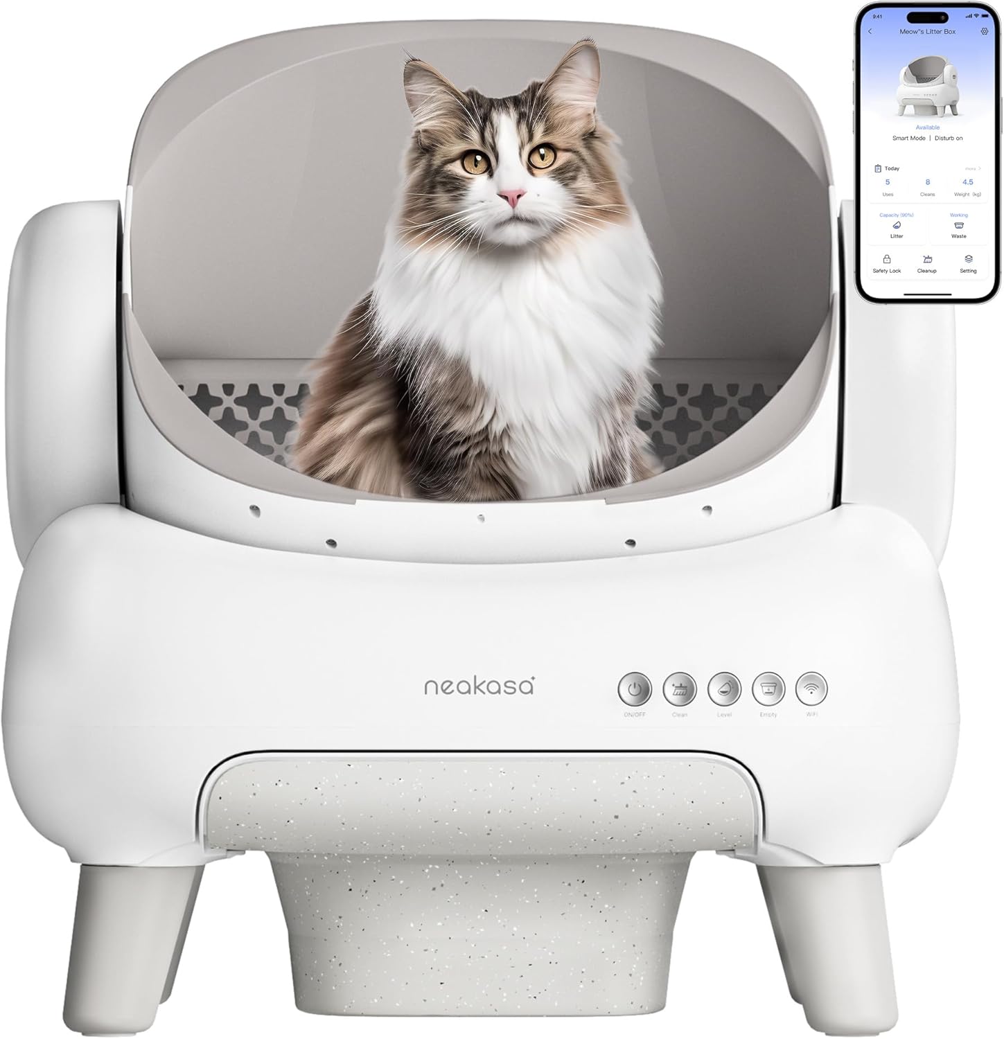 Neakasa M1 Lite Arenero Gatos autolimpiable con diseño Abierto