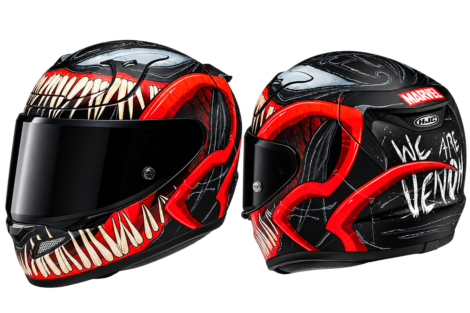 CASCO HJC RPHA 12 VENOM 3 MARVEL MC1SF